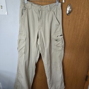 NWOT, Pipper By LEE, Boy's Beige Flannel lined Cargo Pants Size 18